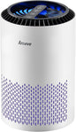 AROEVE Air Purifiers for Bedroom Home, Air Purifier For Smoke Pollen Dander Hair Smell Air Cleaner with Sleep Mode Speed Control For Bedroom Office, MK01- White(Available for California)