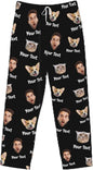 Custom Pajamas Pants Plaid Personalized Funny PJ Pant Design with Face Pajama for Men Women Dog Pet
