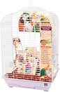Penn-Plax Cockatiel & Small Parrot Starter Kit with Lockable Birdcage and Accessories - White