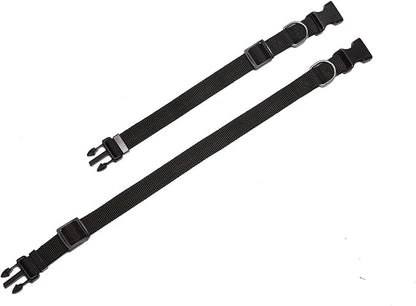 Adjustable Nylon Dog Collar, pet Collar 1 Inch 3/4 Inch 5/8 Inch Wide, for Large Medium Small Dogs（3/4 Inch,Black）