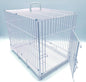 Portable Foldable Carrier Travel Vet Breeder Training Cage for Puppy Kitten Rabbit Bunny with 1/2-Inch Raised Bottom Wire Grid Mesh Floor