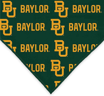 Baylor Bears Officially Licensed Bandana for Dogs and Cats | Fits Pets Great Gift Idea | Easy-to-Tie (Large, 28")