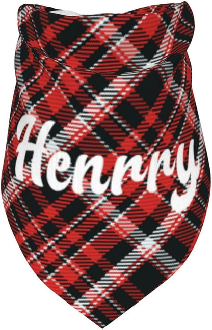 Custom Pet Scarf Personalized Dog Bandana with Name Personalized Add Your Text Bibs Triangle Head Scarfs Gift for Small Medium Large Dogs Cats Baby Puppy Pets Accessories