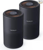 FULMINARE Air Purifiers for Bedroom H13 True HEPA Air Filter Quiet Air Cleaner With Night Light Portable Small Air Purifier for Home, Office, Living Room (Black 2 Pack)