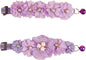 2 Pack Cat Collar Pink Floral with Bell and Removable Flower Bowtie Breakaway Adjustable Cat Collar for Girl Kitten Puppy Small Cats Dogs Daily Decoration (XQ102-4)