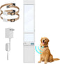 Automatic Sliding Glass Dog Door with Collar Sensor, X-Large Electric Doggy Door for Sliding Glass Doors, Adjustable 90-9/16" to 95-1/4" Slider Height, Anti-Pinch, Fits Dog Up to 220 Lbs (XL-Tall)