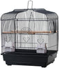GarveeHome Small Bird Cage with Wheels, Parakeet Cage, Bird Carrier for Parakeets, Canaries, Lovebirds, Small Quaker, Cockatiels, Budgie, Green Cheek (20in Blcak)