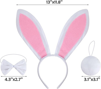 Lionheart glory 3 Pack Easter Day Dog Headband Bunny Rabbit Ear Dogs Headwear Pet Easter Bow Cute Costume Accessories for Small Medium Large Dogs