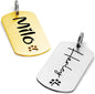 Ultra Joys Dog Tags Personalized for Pets - Hollow Paw Custom Pet ID Tag - Engraved Dog Tag for Small, Large Dogs - Small Military Dog Tag in Gold