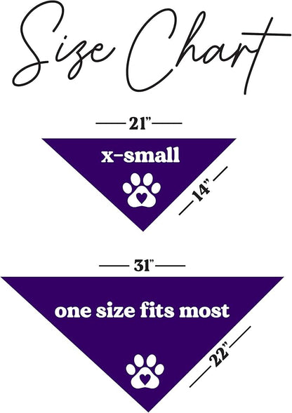 Do Not Pet Dog Bandana (Purple, XS 157)