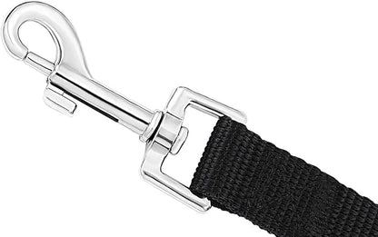 AmaGood Dog/Puppy Obedience Recall Training Agility Lead-15 ft 20 ft 30 ft 50 ft Long Leash-for Dog Training,Tie Out,Play,Safety,Camping (50 feet, Black)