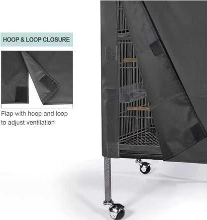Bird Cage Cover,Breathable Black Out Lightweight Washable Dust Proof Hood for Lovebird Canary Conure Cockatiel Parakeet Pet Night