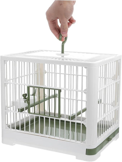 BESPORTBLE Foldable Bird Travel Carrier Cage Lightweight Portable Design for Parakeets and Small Birds for Travel and Outdoor Use Construction for Reliability