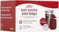 Ubbi Pet Disposal Waste Pail Bags, Cat Litter Box Cleaning Solution, Fragrance Free, 25 Count Value Pack