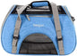 Coastal Pet Bergan Comfort Carrier - Breathable Travel Carrier for Dogs & Cats - Heather Bermuda, 16" x 8" x 11"