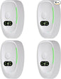 Air Ionizers for Home,4-Pack Negative Ion Air Purifiers & Odor Eliminators Quiet Plug-in for Bedroom, Office, Living Room Compact Freshener for Pet, Smoke, and Kitchen Odor