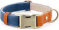 Plutus Pet Genuine Leather & Hemp Dog Collar – Adjustable Heavy Duty Pet Collar with Quick Release Metal Buckle, Soft & Stylish for Puppy and Small, Medium, Large Dogs (Royal Blue, L)
