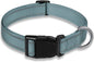 Reflective Dog Collar with Buckle Adjustable Safety Nylon Collars for Small Medium Large Dogs, Grey XL