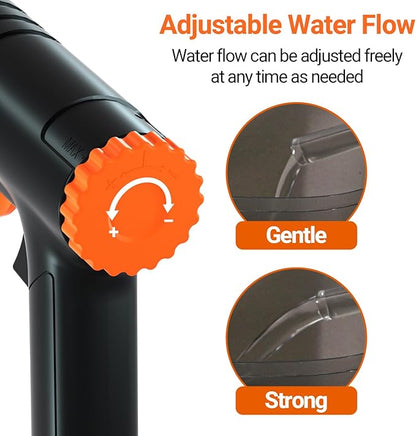 Manual Aquarium Gravel Cleaner, 132GPH Fish Tank Siphon Vacuum Cleaner with Adjustable Water Flow for Remove Dirt, Water Change & Wash Sand Aquarium Cleaning Tools