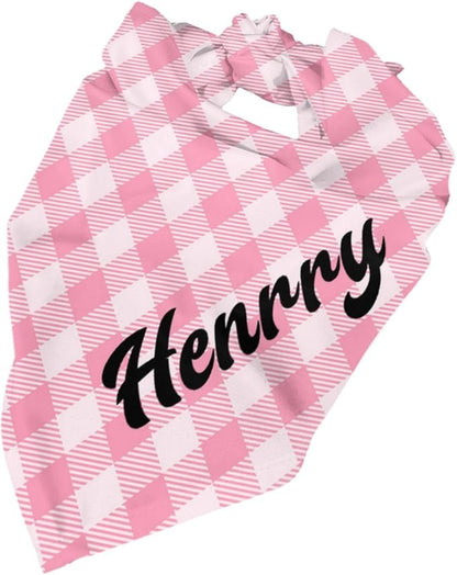 Custom Pet Scarf Personalized Dog Bandana with Name Personalized Add Your Text Bibs Triangle Head Scarfs Gift for Small Medium Large Dogs Cats Baby Puppy Pets Accessories