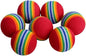12PCS Foam Balls for Cats, Colorful Rainbow Cat Toy Sponge Balls Soft Pet Toy