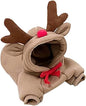 Warm Dog Winter Clothes Cute Fruit Dog Coat Hoodies Fleece Pet Dogs Costume Jacket for French Bulldog Chihuahua Ropa para Perro(Coffee,L)