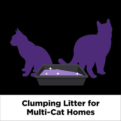 ARM & HAMMER Clump & Seal SLIDE Platinum Multi-Cat Clumping Cat Litter, 14-Day Odor Control, EZ Clean Technology, 18 lbs – No Scrubbing, Powerful Odor Eliminator
