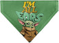 Star Wars Pet Bandana Star Wars Grogu Im All Ears Pose Green Slip On Collar Bandana Only