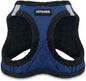 Best Pet Supplies - All Weather Plush, Reflective, No Pull Harness for Small, Medium Dogs, Cats - Secure with Hook & Loop Fastener, Buckle, Double D-Rings - Royal Blue Faux Leather, XS