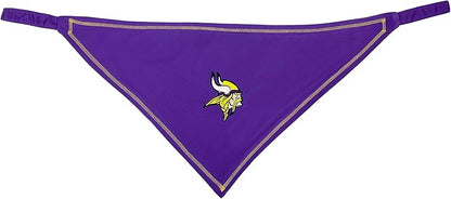 Pets First NFL Minnesota Vikings TIE Bandana, Size Small/Medium. Dog Bandana Scarf Bib for Pet Cat Dog. The Ultimate Game-Day, Party Bandana