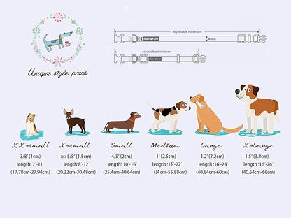 Unique style paws Christmas Dog Collar Metal Buckle Christmas Tree Puppy Collar Gift Durable Cute Collar for Small Medium Large Boys Girls Dogs