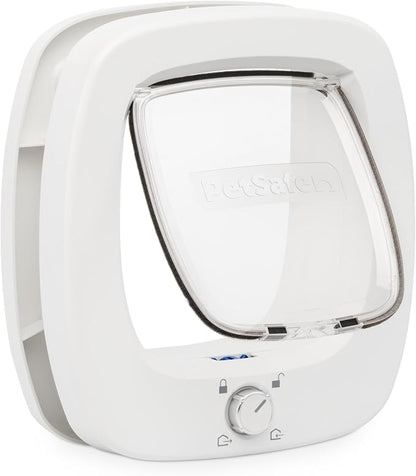 PetSafe Big Cat Door - Multi-Pet Doorway, Locking Cat Door Made For Interior & Exterior Use, Suitable for Pets Up to 25 lb, Push-&-Turn 4-Way Lock for Extra Security – Soft Close Flap for Added Safety