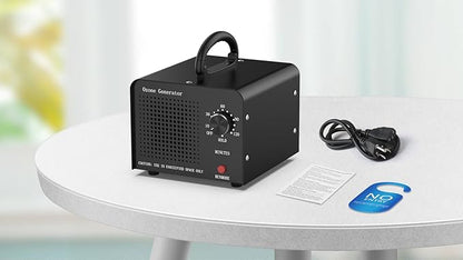 0zone Generator 65000mg - O3 Air Purifier for Home & Car, Ozone Machine Odor Removal for Smoke & Pet (Black)
