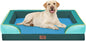Comfort Expression Orthopedic Dog Bed for Extra Large Dogs 42x30 Inch, Waterproof Egg Crate Foam XL Pet Bed with Removable Bolsters, Dog Couch with Washable Cover & Non-Slip Bottom, Seattle
