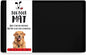 DogBuddy Dog Food Mat – Waterproof Dog Bowl Mat for Food and Water, Silicone Pet Feeding Mats for Floors, Non-Slip Placemat with High Edges for Dogs Bowls, Puppy Essentials (M: 21” x 14”, Black)