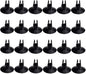 AQUANEAT Aquarium Suction Cups, for Fish Tank Airline Tubing, with Clips 1/4" Dia, 24pcs (Black)