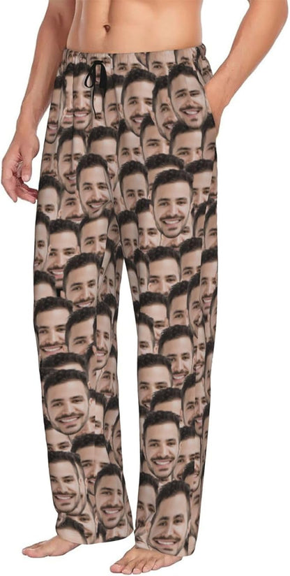 Custom Pajama Pants with Face customized PJ Pants Christmas Valentine gifts for Men Women