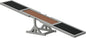 PawHut Wooden Dog Agility Seesaw for Training and Exercise, Platform Equipment Run Game Toy, Weather Resistant Pet Supplies, 71" L x 12" W x 12" H, Gray