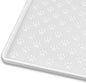 Ptlom Pet Placemat for Dog and Cat, Waterproof Silicone Pet Feeding Bowl Mats for Food and Water, Small Medium Large Dogs Mat Prevent Residues from Spilling to Floor, White, 31.5" 23.6"