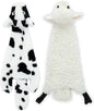 Best Pet Supplies Squeaky Dog Toys with Soft Durable Fabric for Small, Medium and Large Pets Interactive Toy for Indoor Play, Supports Active Biting and Play - Sheep, Cow, Medium