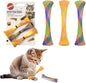 SPOT Kitty Fun Tubes Cat Toy | Bouncy Cat Toy with Catnip Inside for Cats and Kittens to Bite, Swat and Chase | Interactive Cat Toy | 3 Pieces