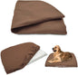 Dog Bed Cover Waterproof Replacement Machine Washable Covers for Dog Bed Heavy Duty Scratch Resistant Mattress Protector Pet Bed 41x27 Inch Brown Cover Only