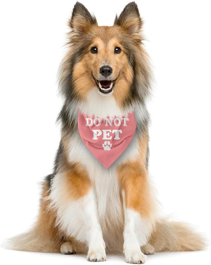 E61 Dog Triangle Scarf - Cute & Funny Pink Bandana - Small, Medium & Large Dogs - Gift for Dog Lovers