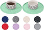 Comtim Waterproof Dog Food Mat - 2 Pack Silicone Pet Food Mat Dog Food Bowl Mats Cat Water Mats Eating Tray, Non-Slip Pet Placemat with Lip for Messy Drinkers to Protect Floor,Mocha Green 11"