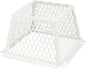 Dryer Vent Bird Guard,Dryer Vent Cover Guard for Most 5" to 6" Bathroom Exhaust Fan Ventilation Cover,8.5"Lx8.5"Wx6"H Steel Ventilation Bird Cage for Exhaust Fan Cover,White