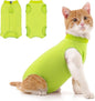 Coppthinktu Cat Recovery Suit for Abdominal Wounds or Skin Diseases, Cat Onesie for Cats After Surgery Female Kitten Recovery Suit, Breathable E-Collar Alternative After Spay Anti Licking ﻿
