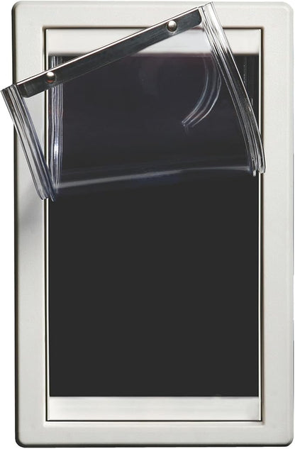 IDEAL PET PRODUCTS Since 1979 Ideal Pet Products Screen Guard Pet Door, Medium, 7" x 11.25" Flap Size, White