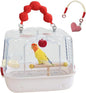 Bird Travel Cage – 12.32x9.06x9.17 inch Transparent Parrot Carry Bag | Bird Travel Carrier – Portable Pet Transport for Outdoor Walk Adventure Cockatiels Budgies Parakeets