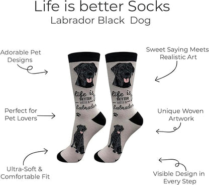 E&S Pets Pet Lover Socks - Dog & Cat Socks - Unisex Novelty Gifts