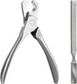 Dog Nail Trimmers & Cat Nail Clipper, Heavy Duty Stainless Steel Claw Clippers for Large Dogs & Indoor Cats, Dog Toenail Clippers with Nail File - Professional Grooming Tool for Dogs, Cats, Small Pets